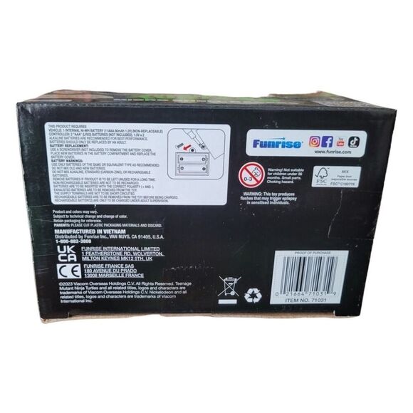 Nickelodeon Teenage Mutant Ninja Turtles Michelangel Microshell Race Car TMNT RC - Picture 6 of 6